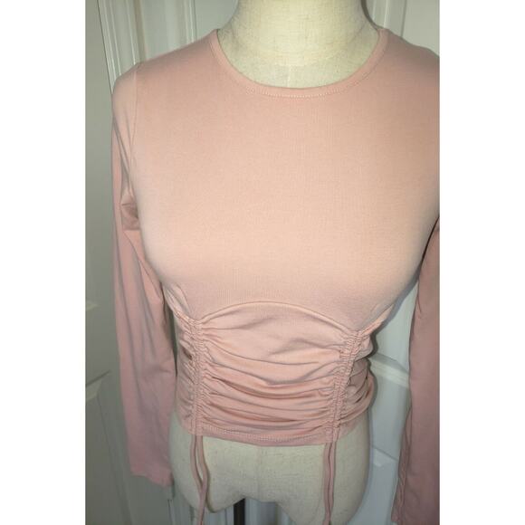 So Goods for Life Drawstring Ruched Front Sweatshirt Women Size Small - Picture 2 of 5